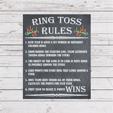 ring toss game|RING TOSS Game Rules .
